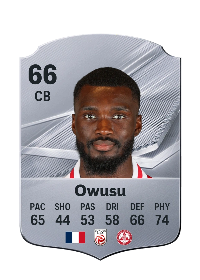 Carta Common de Beres Owusu, valoración 66