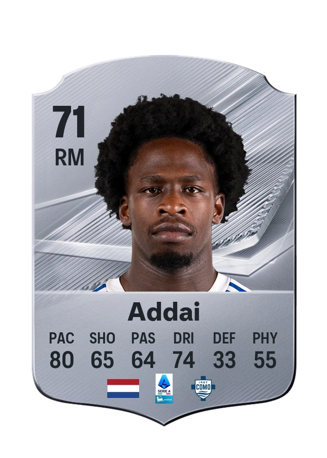 Jayden Addai, Common kartı, reyting 71