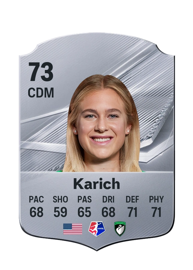 Annie Karich, Common card, rated 73