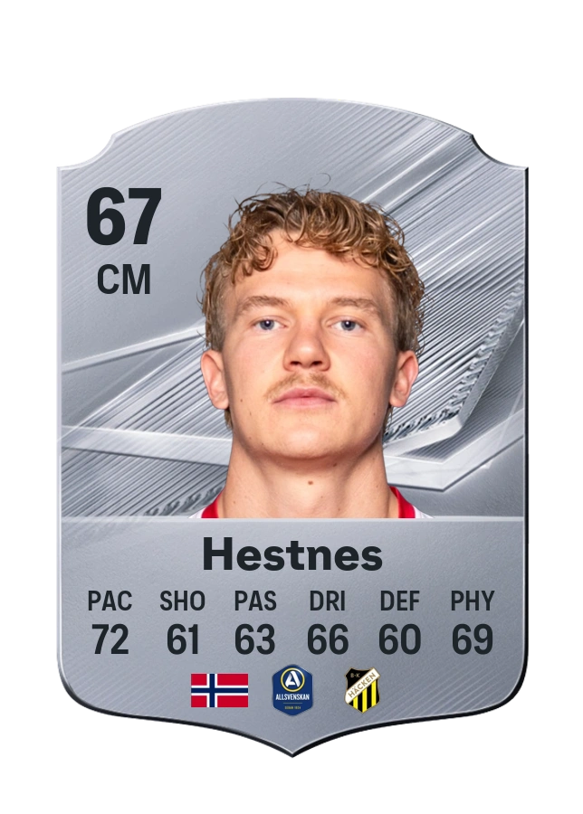 Simen Hestnes, Common card, rated 67