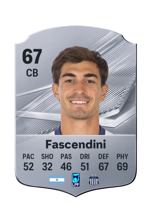 Carte Common de Valentín Fascendini, note 67