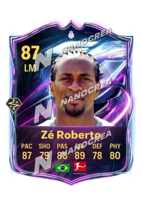 Carta Base Hero de Zé Roberto, valoración 87