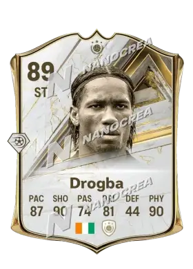 Carta Base Icon de Didier Drogba, overall 89