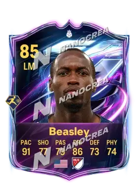 DaMarcus Beasley، بطاقة Base Hero، بتقييم 85