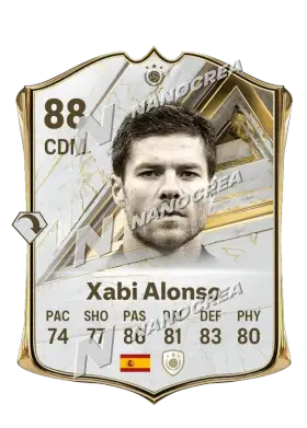 Xabi Alonso, Base Icon card, rated 88