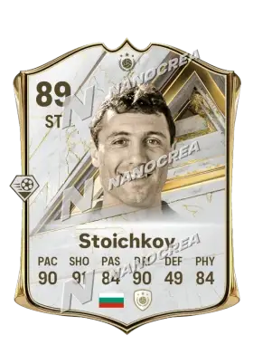 Base Icon-Karte von Hristo Stoichkov, Wertung 89