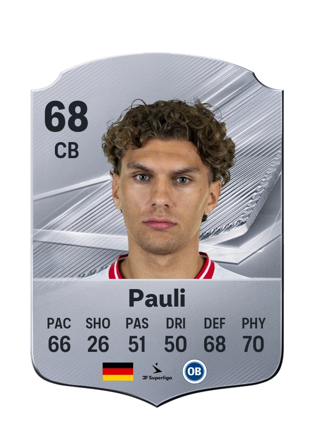 Julian Pauli, karta Common, ocena 68