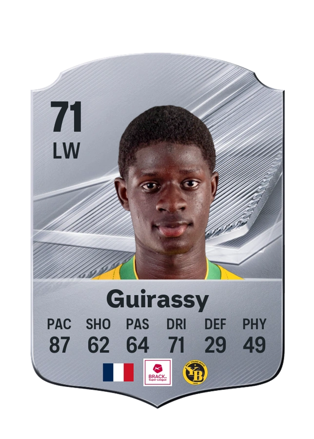 Bahereba Guirassy, Common card, rated 71