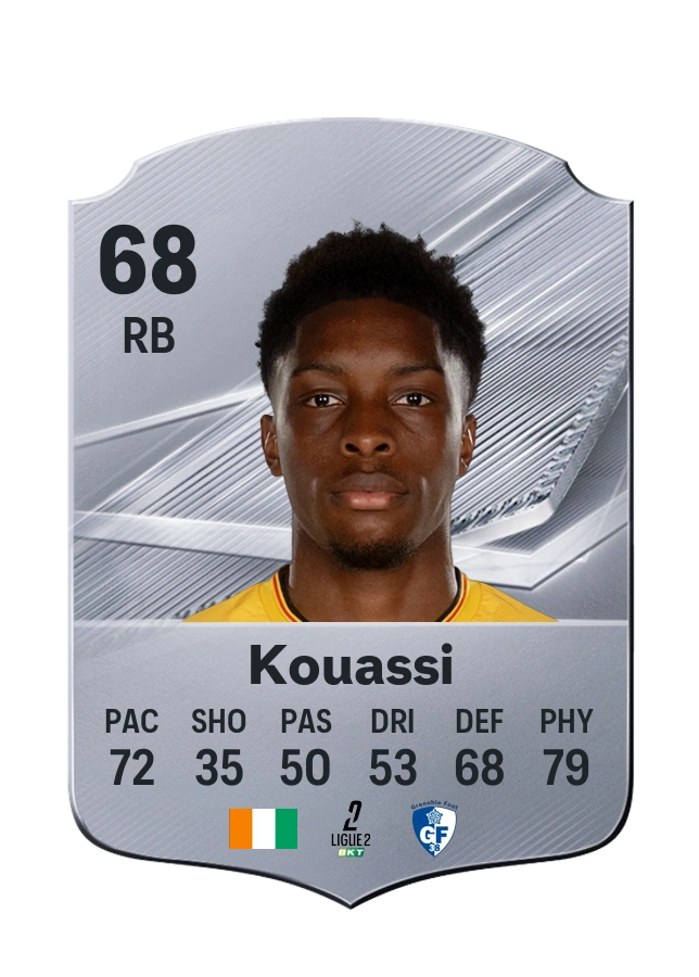 Carta Common di Owen Kouassi, valutazione 68