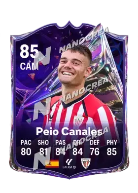 Peio Canales, Future Stars card, rated 85