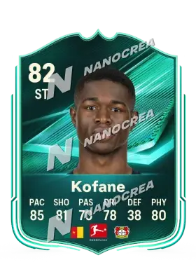 Carta Squad Foundations de Christian Kofane, valoración 82