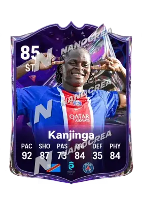 Carta Future Stars de Merveille Kanjinga, overall 85