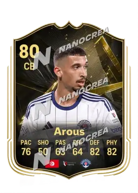 Carta Team of the Week di Adem Arous, valutazione 80