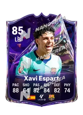 Xavi Espart, Future Stars card, rated 85
