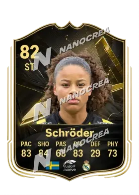 Team of the Week-Karte von Felicia Schröder, Wertung 82