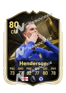 Carta Team of the Week de Jordan Henderson, valoración 80