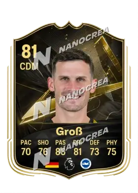 Pascal Groß, Team of the Week card, rated 81