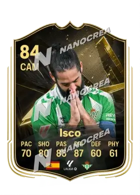 Isco, Team of the Week card, rated 84