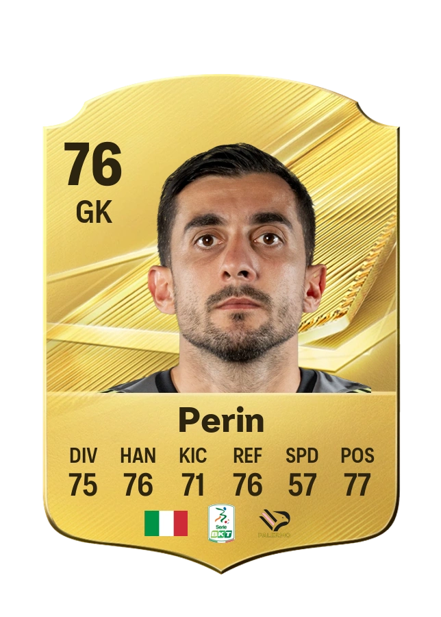 Carta Common di Mattia Perin, valutazione 76