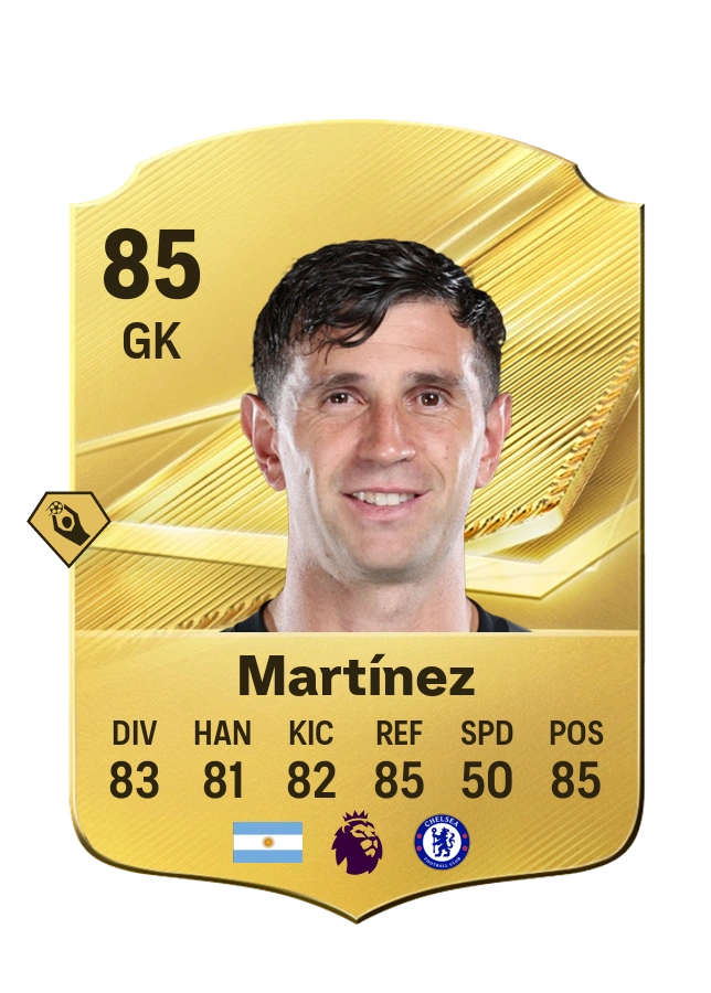Emiliano Martínez, Common kartı, reyting 85