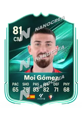 Moi Gómez, karta Squad Foundations, ocena 81