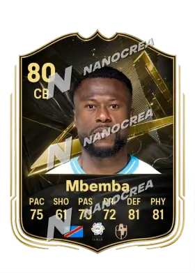Carta Team of the Week di Chancel Mbemba, valutazione 80