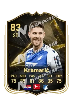 Carta Team of the Week di Andrej Kramarić, valutazione 83