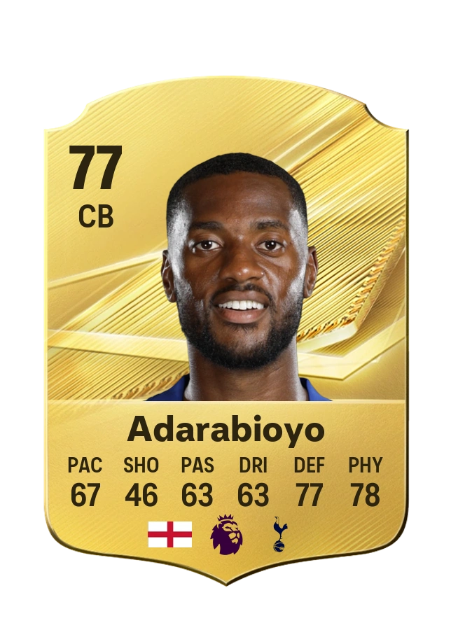 Tosin Adarabioyo، بطاقة Common، بتقييم 77