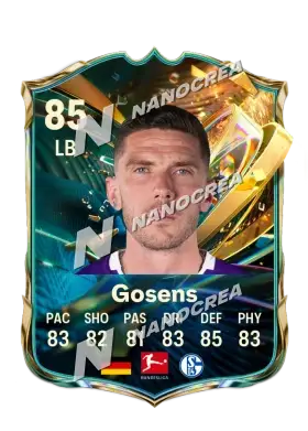 Robin Gosens, Destined for Glory card, rated 85