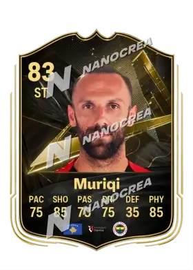 Vedat Muriqi, karta Team of the Week, ocena 83