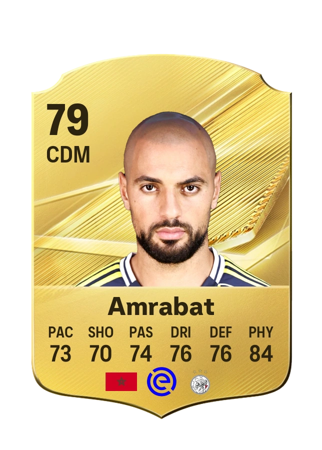Common-Karte von Sofyan Amrabat, Wertung 79