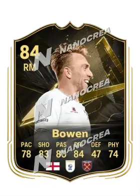 Jarrod Bowen, Team of the Week card, rated 84