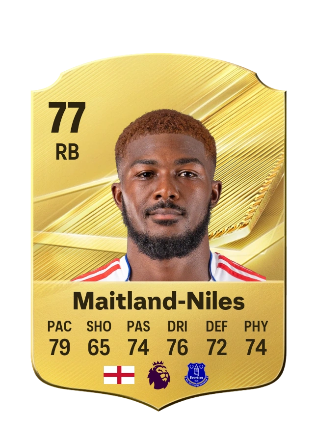 Ainsley Maitland-Niles, Common card, rated 77