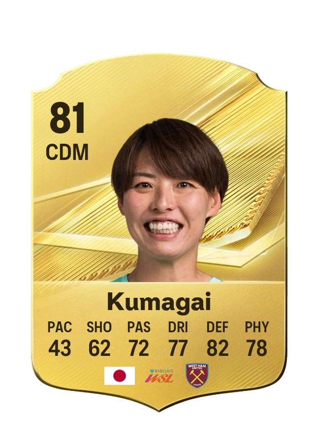 Saki Kumagai، بطاقة Common، بتقييم 81