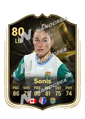 Janine Sonis, Team of the Week card, rated 80