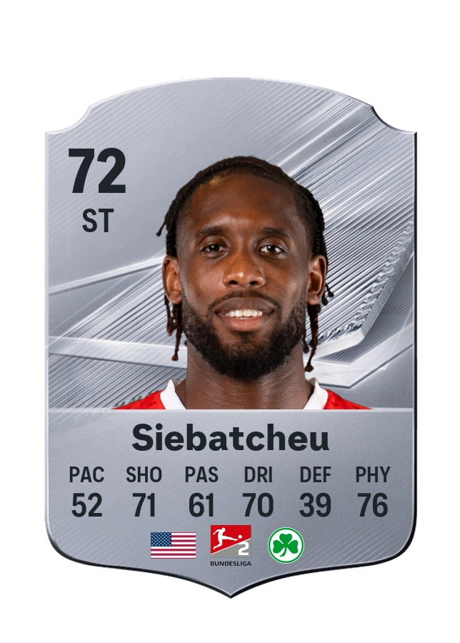 Jordan Siebatcheu, Common card, rated 72