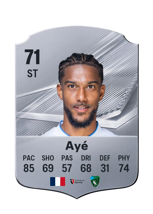 Florian Ayé, Common card, rated 71