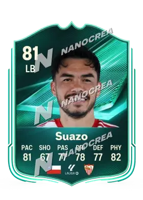 Gabriel Suazo, Squad Foundations card, rated 81