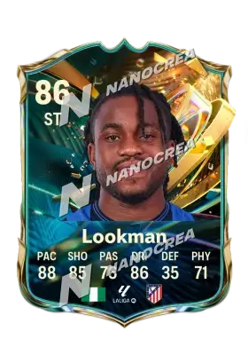 Carta Destined for Glory de Ademola Lookman, overall 86