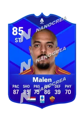Carta POTM Serie A di Donyell Malen, valutazione 85