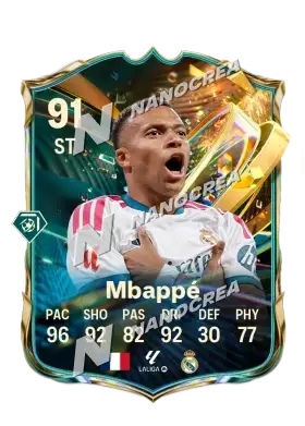 Kylian Mbappé, Destined for Glory kartı, reyting 91