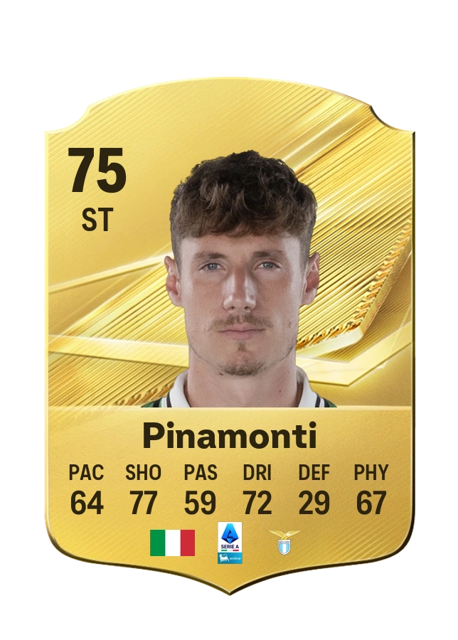 Carta Common de Andrea Pinamonti, valoración 75