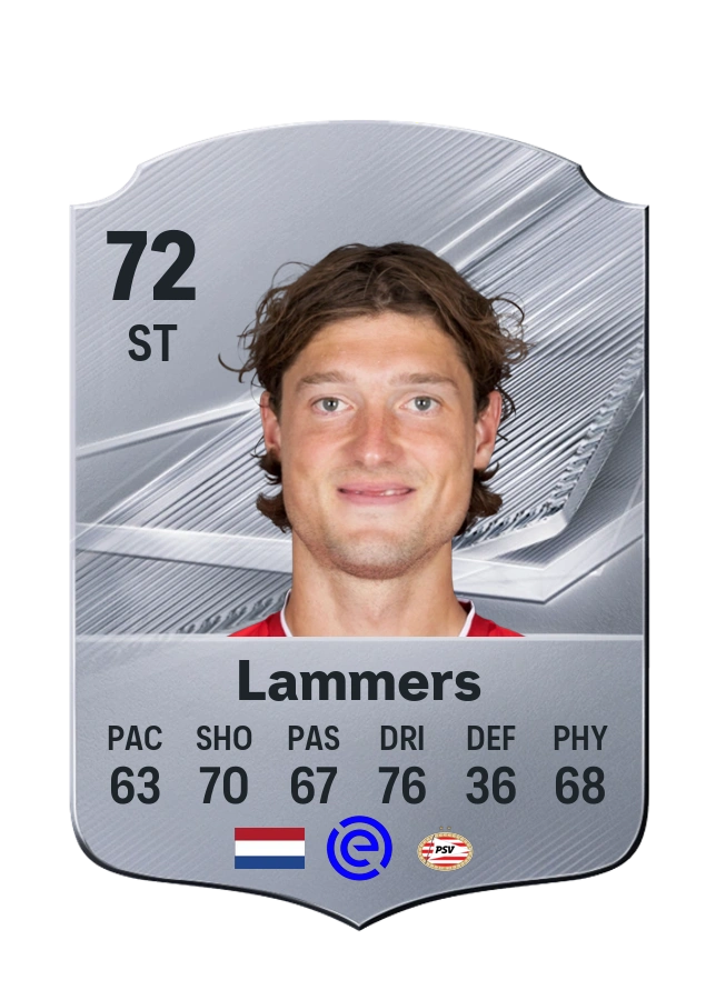 Sam Lammers, Common card, rated 72
