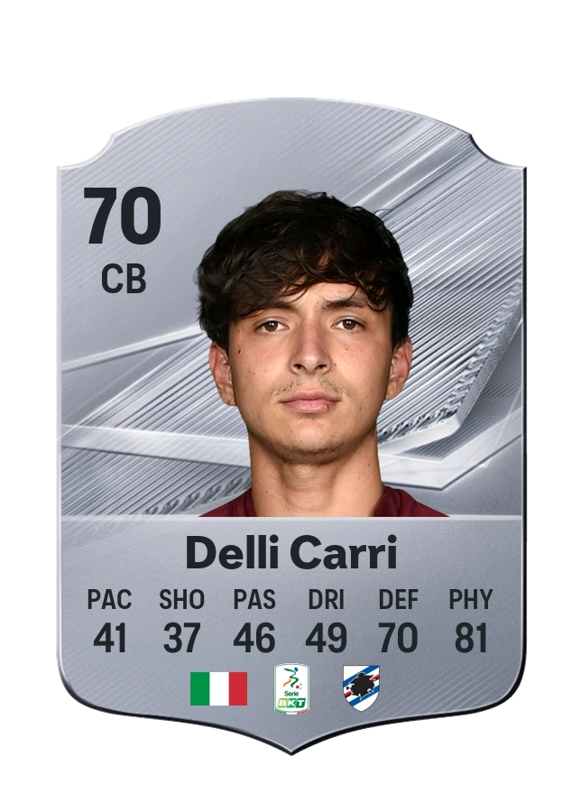 Filippo Delli Carri, karta Common, ocena 70