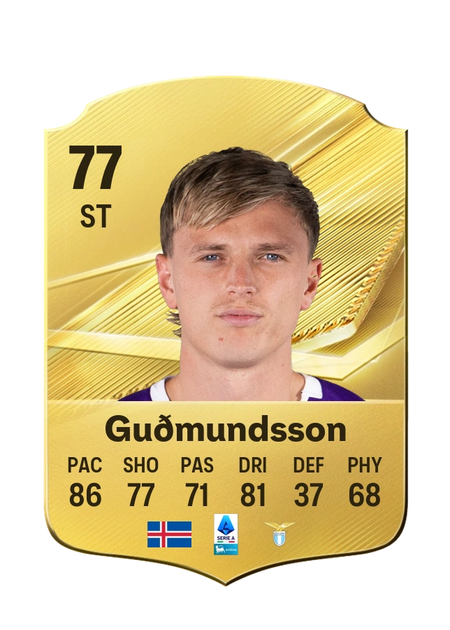Albert Guðmundsson, karta Common, ocena 77