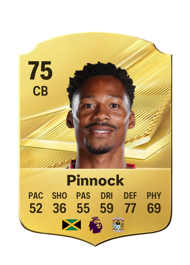 Ethan Pinnock, Common kartı, reyting 75