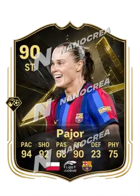 Ewa Pajor, Team of the Week card, rated 90