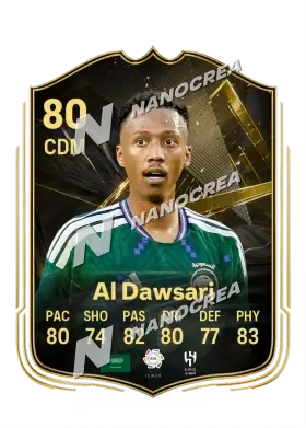 Nasser Al Dawsari, Team of the Week kartı, reyting 80