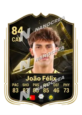 João Félix، بطاقة Team of the Week، بتقييم 84