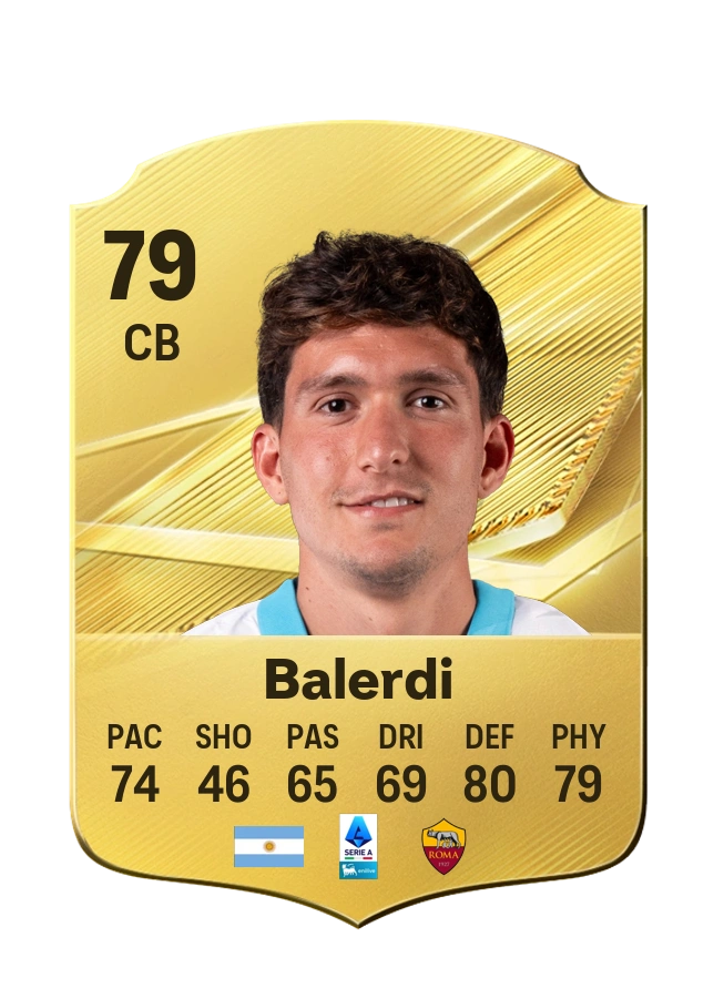 Leonardo Balerdi, Common card, rated 79